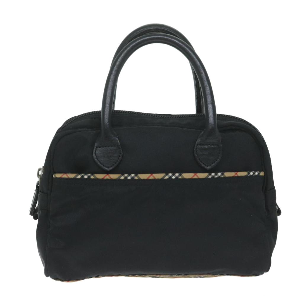 BURBERRY Hand Bag Nylon Black Auth ti1471 - Picture 2 of 16
